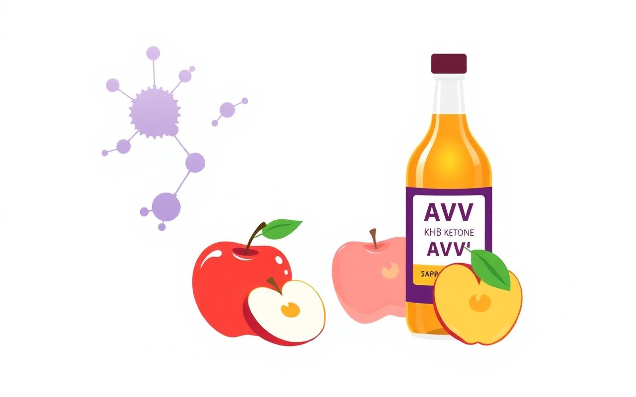 BHB ketone molecule and ACV apple cider vinegar — the science behind KetoNex Gummies